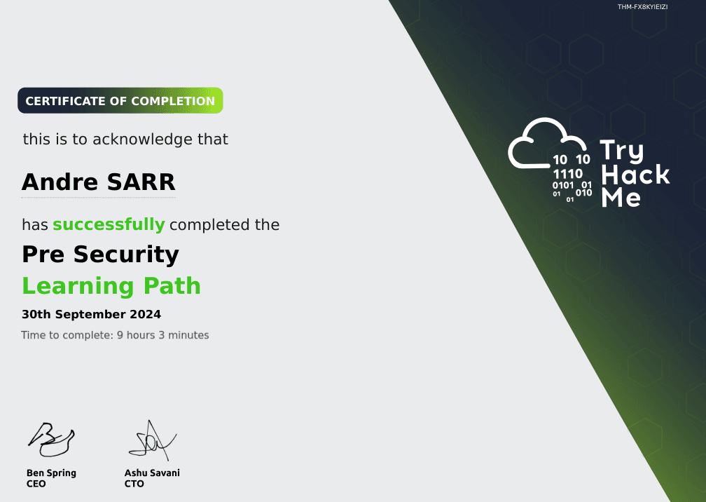 Pre Security Learning Path